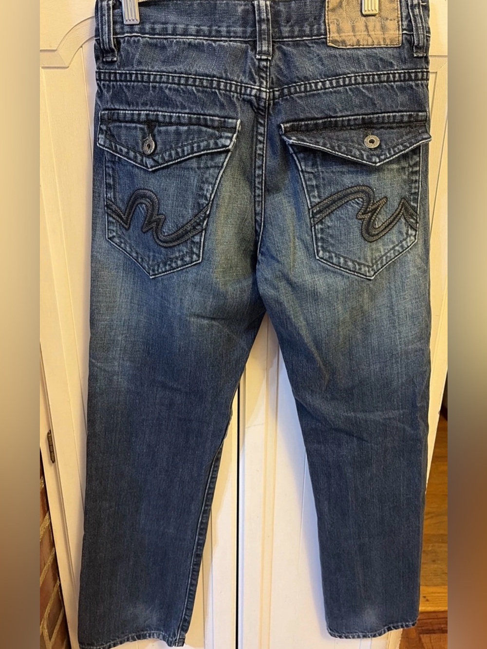 Vintage Marc Ecko Men's Jeans Pants 30x30 Slim Authentic Embroidered Y2K